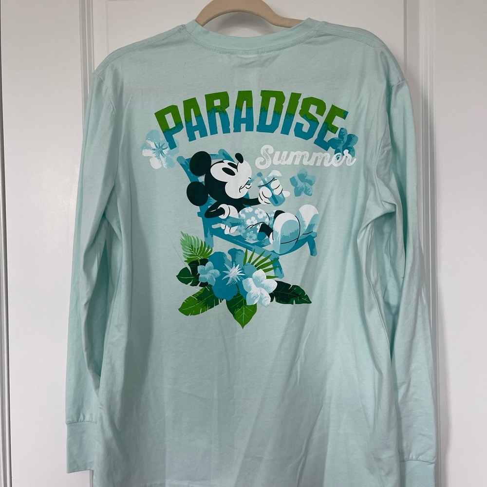Walt Disney World Parks Long Sleeve Hawaiian Shirt